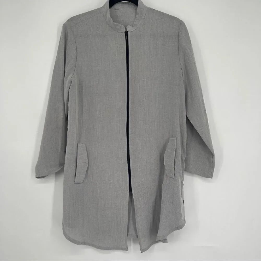 Fridaze linen redefined zip up jacket
